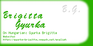 brigitta gyurka business card